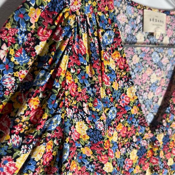 Sezane Paula Blouse Button Down Floral Sz 34/XS - Picture 11 of 11